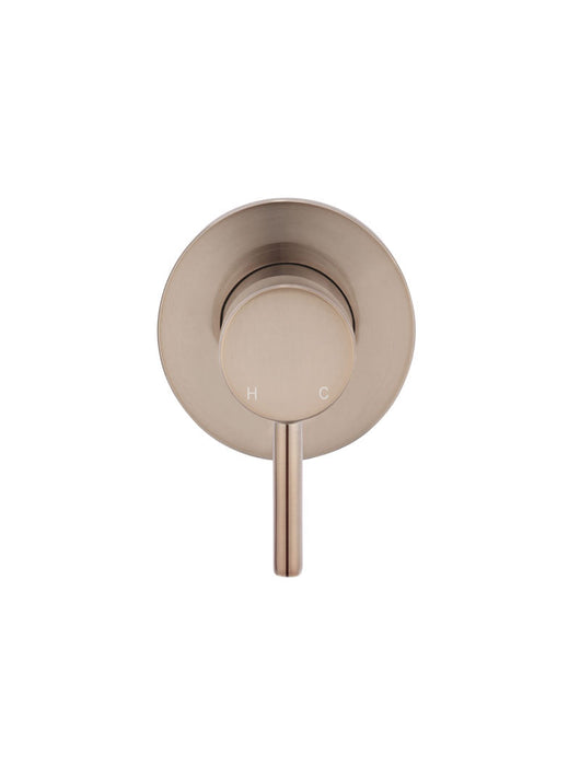 Round Wall Mixer Short Pin-Lever Trim Kit (In-Wall Body Not Included) - Champagne