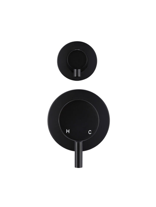 Round Diverter Mixer Trim Kit (In-Wall Body Not Included) - Matte Black