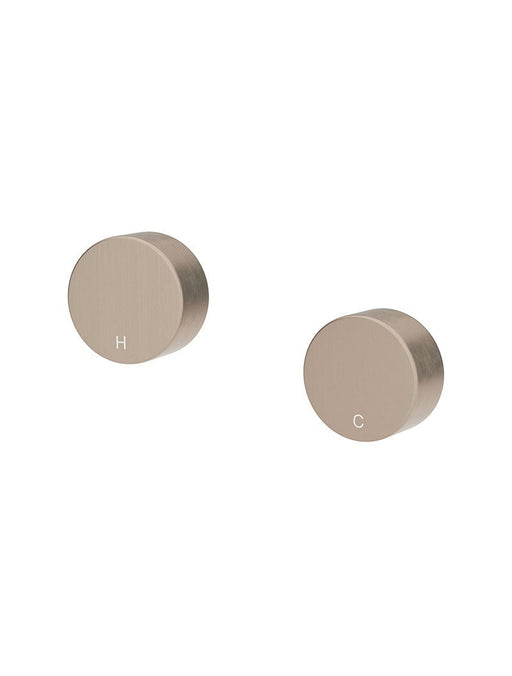 Circular Wall taps - Champagne