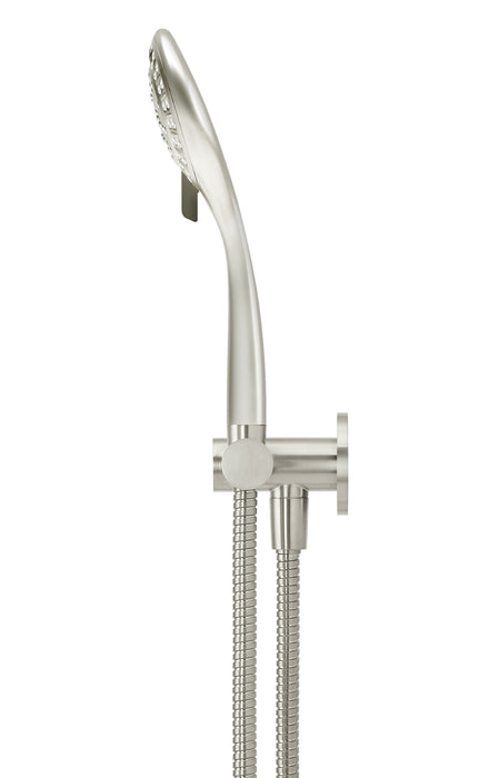 Round Hand Shower On Swivel Bracket - Brushed Nickel