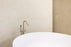 Round Freestanding Bath Spout & Hand Shower - Champagne