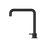 Mecca Hob Basin Mixer Square Swivel Spout - Matte Black