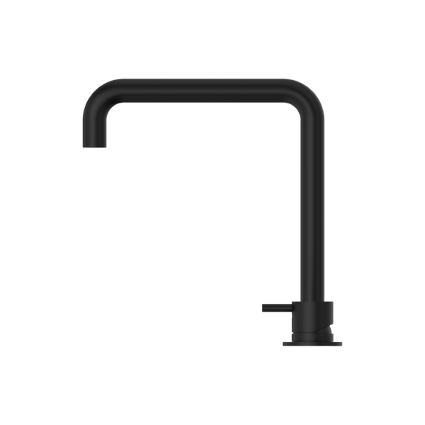 Mecca Hob Basin Mixer Square Swivel Spout - Matte Black