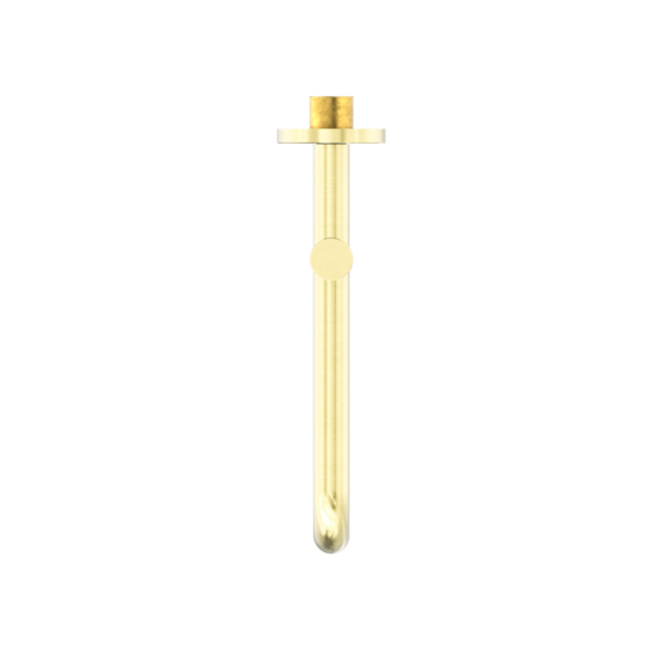 Mecca Wall Mounted Swivel Basin/Bath Spout Only 225mm - Brushed Gold