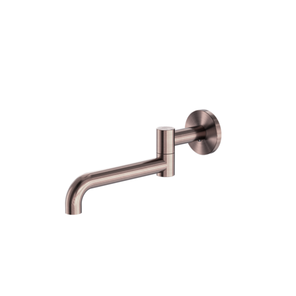 Mecca Wall Mounted Swivel Basin/Bath Spout Only 225mm - Brushed Bronze