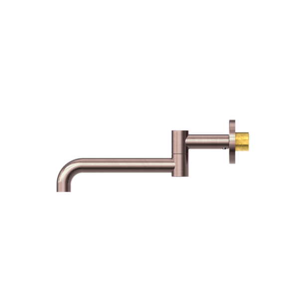 Mecca Wall Mounted Swivel Basin/Bath Spout Only 225mm - Brushed Bronze