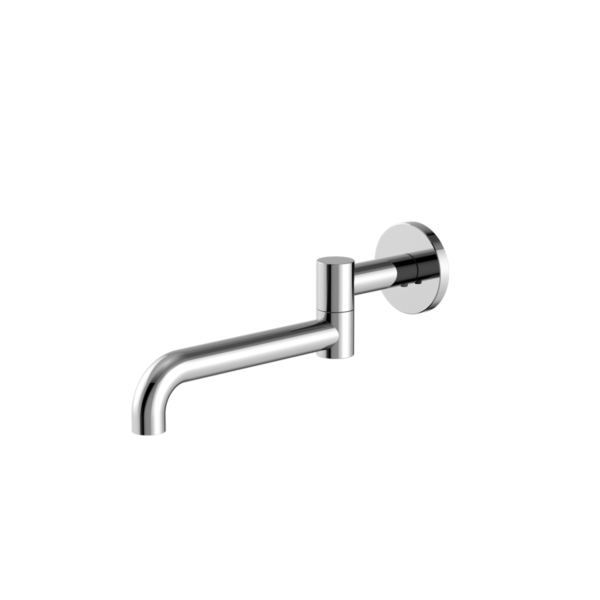 Mecca Wall Mounted Swivel Basin/Bath Spout Only 225mm - Chrome