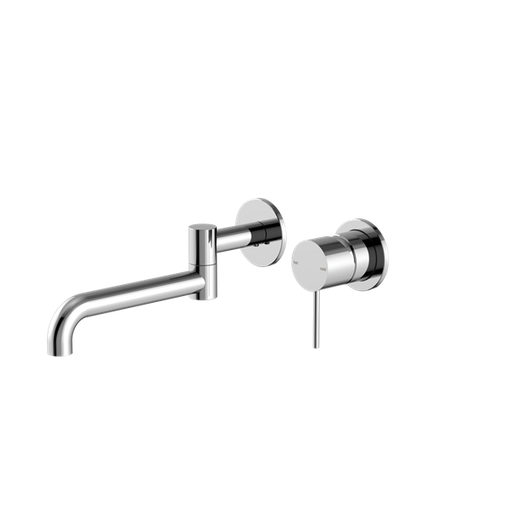 Mecca Wall Basin/Bath Mixer Swivel Spout 225mm - Chrome