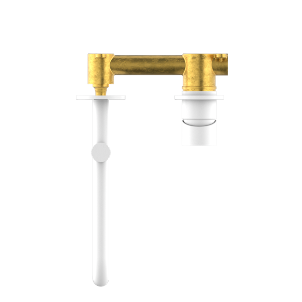 Mecca Wall Basin/Bath Mixer Swivel Spout 225mm - Matte White