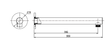 Round Shower Arm -  Brushed Nickel