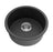 Quartz Top/Undermount Kitchen Sink - 410mm Matte Black