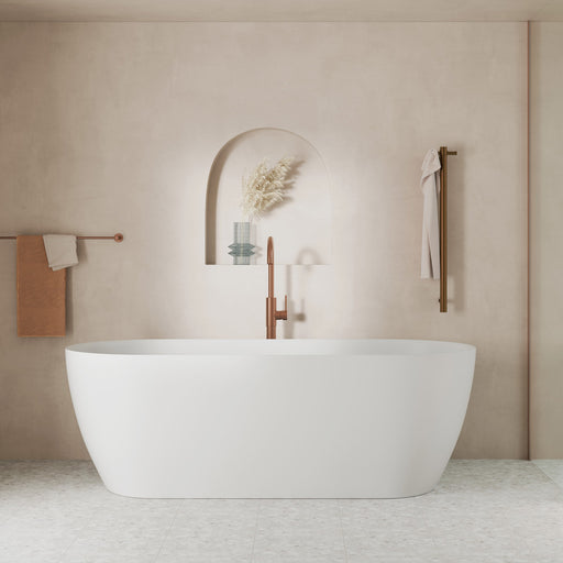 Nero Solid Surface Bath - Matte White
