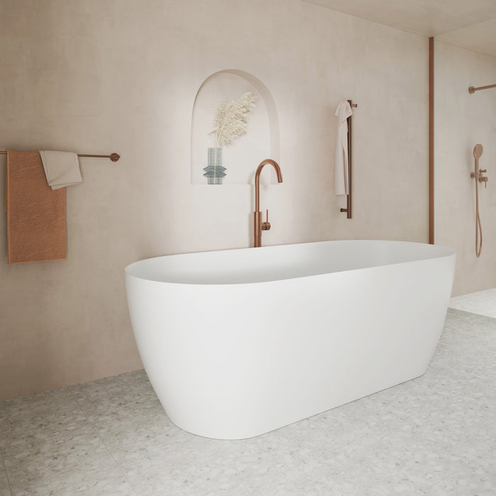 Nero Solid Surface Bath - Matte White