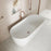 Nero Solid Surface Bath - Matte White