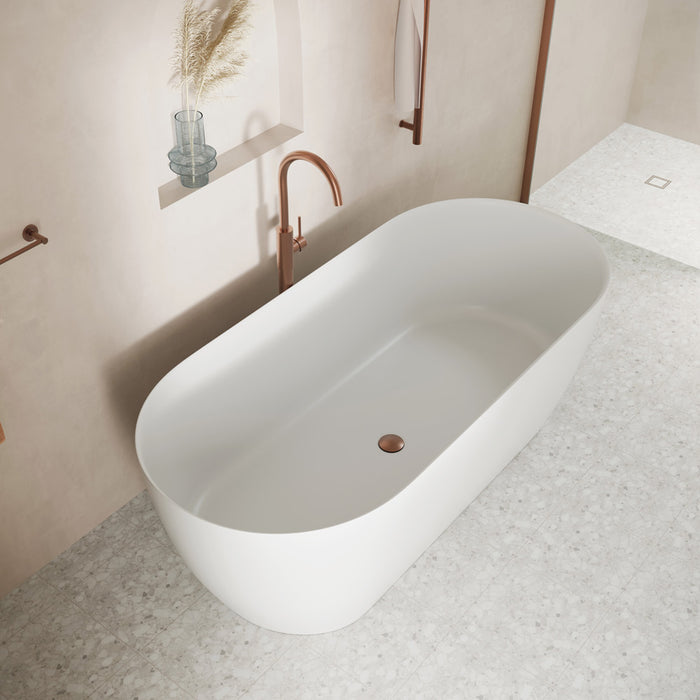 Nero Solid Surface Bath - Matte White