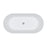 Kaya Solid Surface Bath - Matte White
