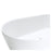 Kaya Solid Surface Bath - Matte White