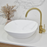 Rolo Soft Square Basin  430mm Matte White