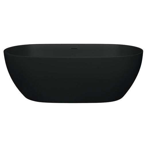 Luciana Solid Surface Bath -  Matte Black
