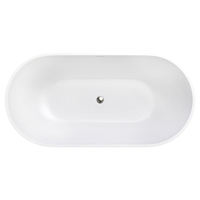 Nero Solid Surface Bath - Matte White