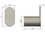 Curvaé Single Robe Hook - Champagne