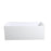 Theo Back to Wall 1500 Matte White Bathtub