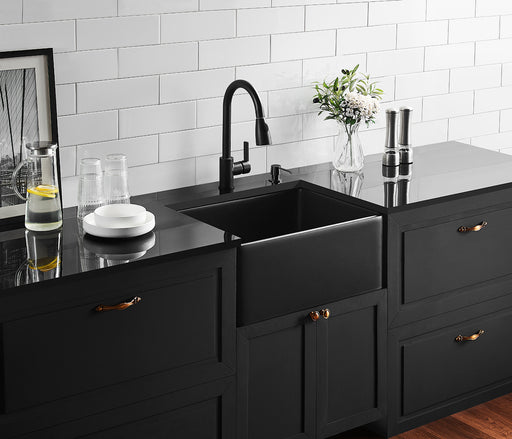 Chelsea Fireclay Farmhouse Sink Matte Black