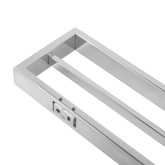 IVANO Series Chrome Double Towel Rail 800mm