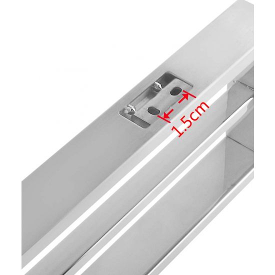 IVANO Series Chrome Double Towel Rail 800mm