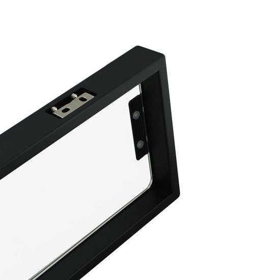 IVANO Series Black Glass Shelf 600mm