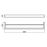 IVANO Series Square Black Double Towel Rail 800mm