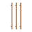 Vertical Towel Rail 40 X 950mm Warm Brushed Bronze