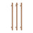 Vertical Towel Rail 40 X 950mm Warm Brushed Bronze