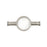 Ring Hook Accessory For Vertical Rails Brushed Nickel