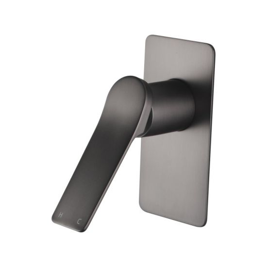 RUSHY Square Brushed Gun Metal Grey Built-in Shower Mixer