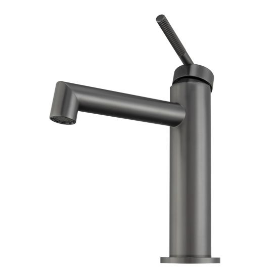CADDENCE Series Brushed Gun Metal Grey Basin Mixer
