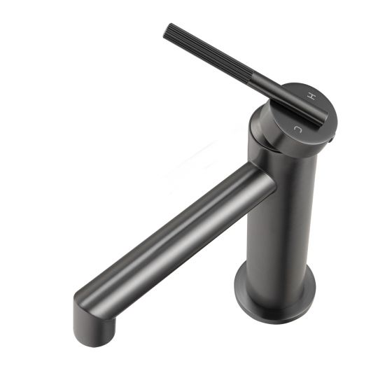 CADDENCE Series Brushed Gun Metal Grey Basin Mixer