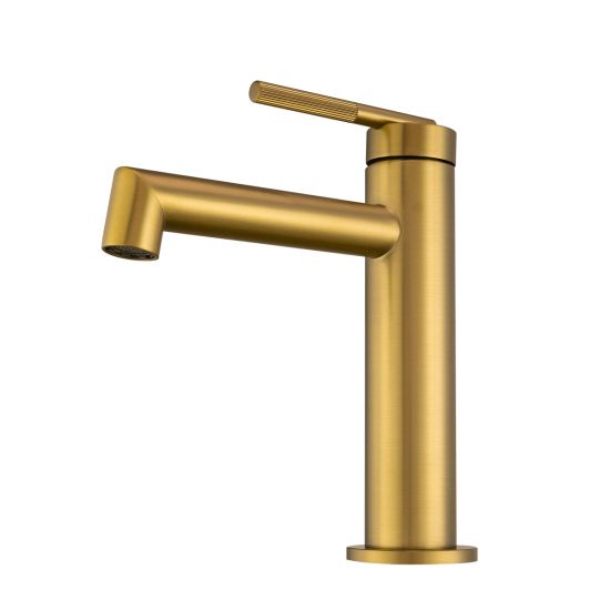CADDENCE Series Brushed Brass Basin Mixer