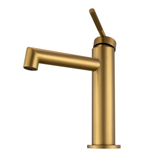 CADDENCE Series Brushed Brass Basin Mixer