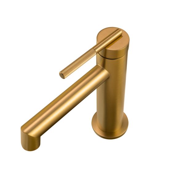 CADDENCE Series Brushed Brass Basin Mixer