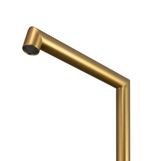 CADDENCE Series Brushed Brass Split Type Basin Mixer
