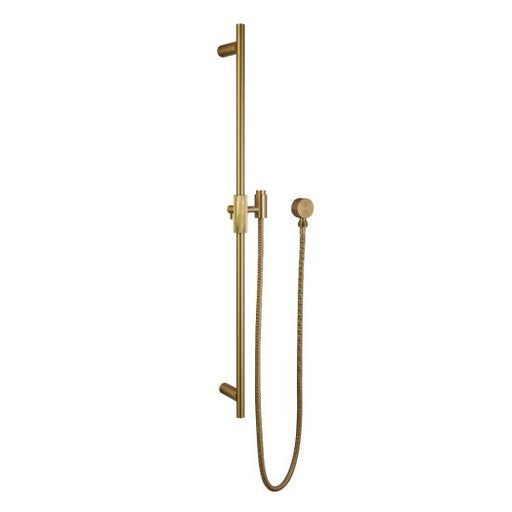 CADDENCE Series Brushed Brass Shower Rail without Handheld Shower