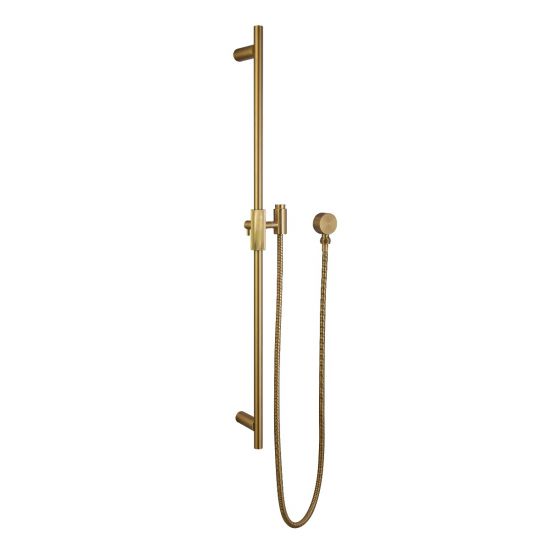 CADDENCE Series Brushed Brass Shower Rail without Handheld Shower