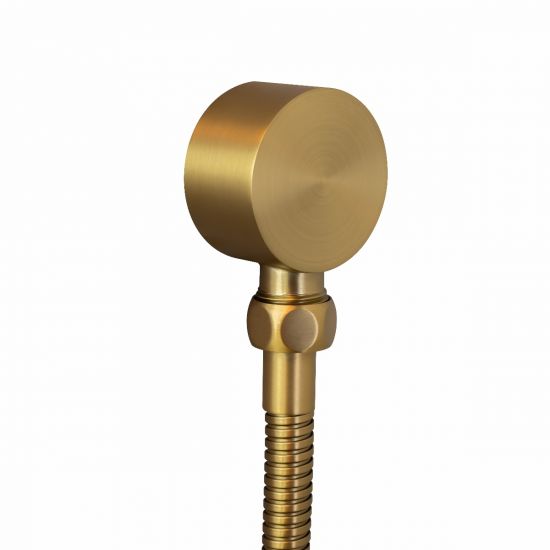 CADDENCE Series Brushed Brass Shower Rail without Handheld Shower