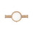 Vertical Towel Rail 40 X 950mm Champagne