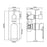 VOG Solid Brass Black Bath/Shower Wall Mixer with Diverter