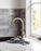 Round Gooseneck Kitchen Mixer Tap - Brushed Nickel