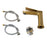 RUSHY Series Brushed Brass Basin Mixer