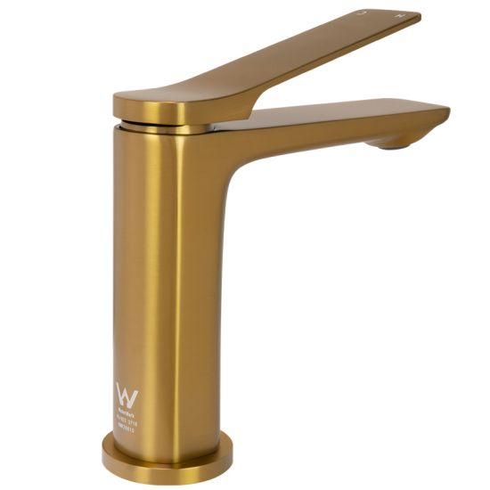 RUSHY Series Brushed Brass Basin Mixer