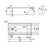 DROP IN SHOWER BATH 1495X750X460